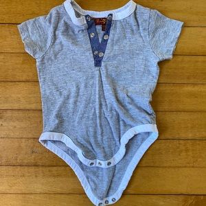 7 for All Mankind Onesie grey, denim and white